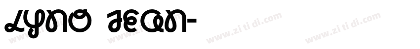 Lyno Jean字体转换